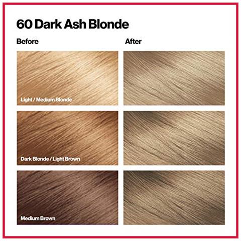 Permanent Hair Color, Tintura Permanente Per Capelli, Colorisilk Con Copertura Dei Capelli Grigi Al 100%, Senza Ammoniaca, Cheratina E Aminoacidi, 60 Biondo Scuro Cenere, 44 Oz (confezione Da 1) - Foto 4