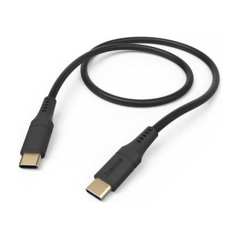 Flexible Cavo Usb 1,5 M Usb 2.0 Usb C Nero - Foto 1