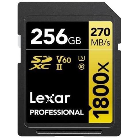 Lexar Lsd1800256g-bnnng Memoria Flash 256 Gb Sdxc Classe 10 (256gb Lexar Professional 1800x Sdhc Uhs-ii Card) - Foto 2