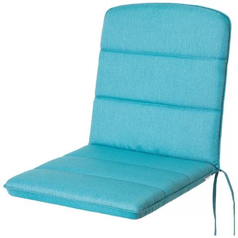 Cuscino Per Sedia Sc, Cuscino Imbottito Per Mobili Da Giardino, Cuscino Per Sedia Con Schienale Alto, Morbido Cuscino Per Sedia Da Giardino, Cuscino Reversibile, Resistente Cuscino Per Seduta - 102 Cm X 50 Cm - Beige - Foto 1