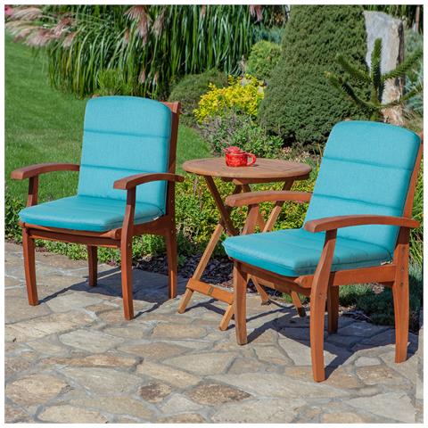 Cuscino Per Sedia Sc, Cuscino Imbottito Per Mobili Da Giardino, Cuscino Per Sedia Con Schienale Alto, Morbido Cuscino Per Sedia Da Giardino, Cuscino Reversibile, Resistente Cuscino Per Seduta - 102 Cm X 50 Cm - Beige - Foto 8