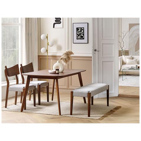 Tavolo Da Pranzo Ephrata Mogano Scuro 150 Cm 90 Cm - Foto 1