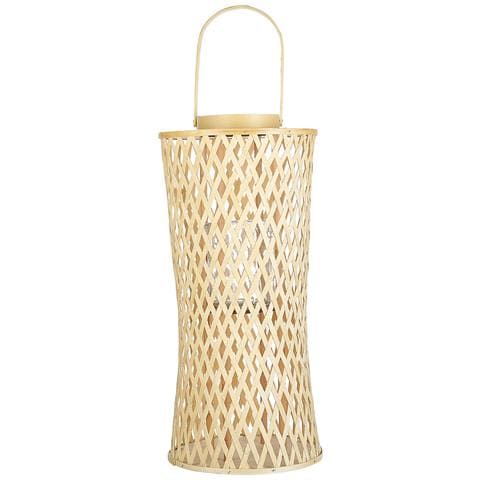 Lanterna Legno Di Bambù Naturale 58 Cm Mactan - Foto 6