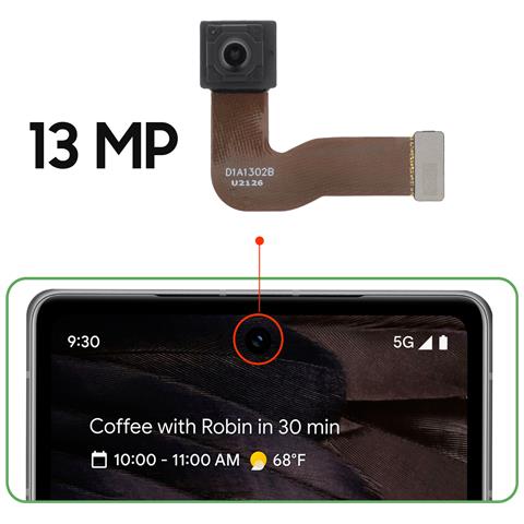 Fotocamera Frontale Per Google Pixel 7a Sensore Selfie 13mp - Foto 4