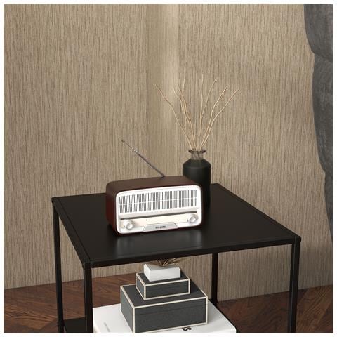 Tavolino da Caffè in Stile Industriale in Acciaio a 2 Ripiani 40x40x45 cm Nero - Foto 6