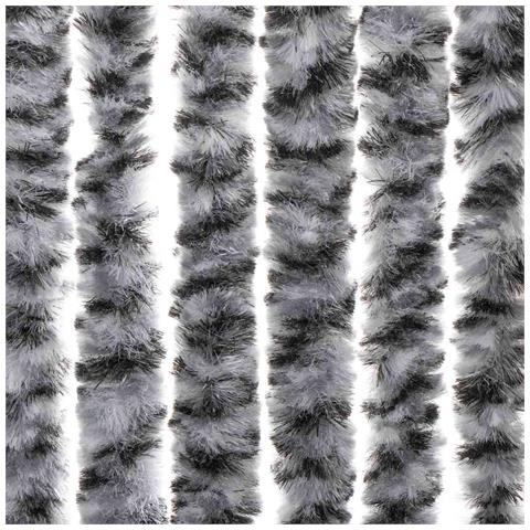 Tenda Antimosche Grigia Nera E Bianca 56x200 Cm In Ciniglia - Foto 7