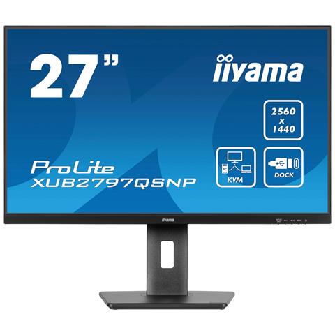 Iiyama Prolite Xub2797qsnp-b1 Monitor Pc 68,6 Cm (27"") 2560 X 1440 Pixel Wide Quad Hd Led Nero - Foto 1