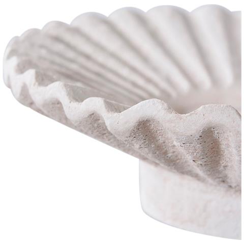 Portacandela Rachi - Bianco - Cemento - 21,5x21,5x7,3 Cm - Foto 8