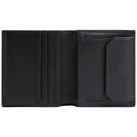 Minimalism Trifold 6cc W /coin Portafoglio Pelle Accessori Uomo Nero Eu One Size, K50k509624 Bax - Foto 2