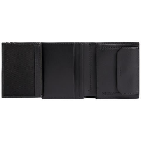 Minimalism Trifold 6cc W /coin Portafoglio Pelle Accessori Uomo Nero Eu One Size, K50k509624 Bax - Foto 3