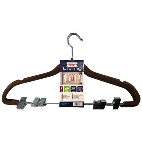 Set 3 Grucce Con Pinze Antiscivolo 46cm Marrone - Foto 1