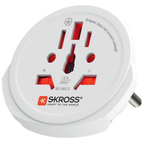 1.103165 adattatore per presa di corrente Universale Bianco - Foto 1