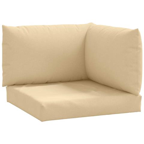 Cuscini Per Pallet 3 Pz Beige Mélange In Tessuto - Foto 2