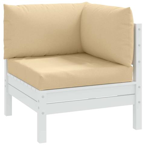Cuscini Per Pallet 3 Pz Beige Mélange In Tessuto - Foto 1