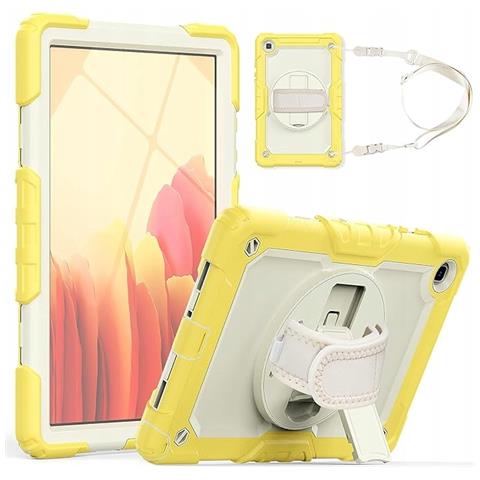 Custodia Gialla Per Ipad 10.2"" 2021 Con Supporto Rotante E Maniglia Pratica! - Foto 1
