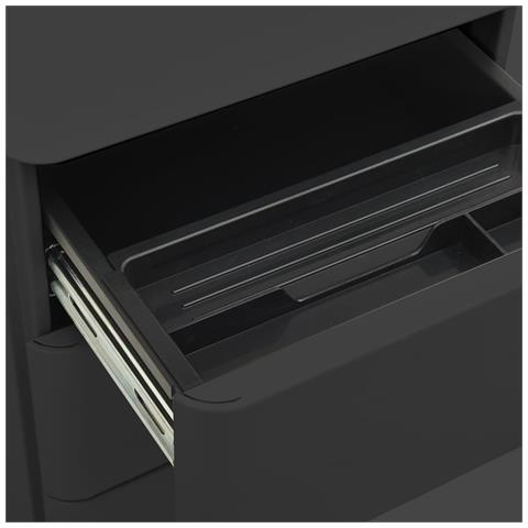 Lusso Casadino -  Schedario Mobile Antracite 30x45x59 Cm In Acciaio - Foto 8