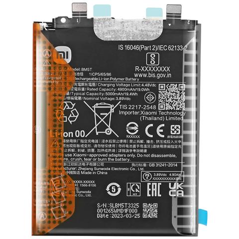 Batteria Interna 13t E 14t 5000mah Modello Bm5t Originale, Nero - Foto 1