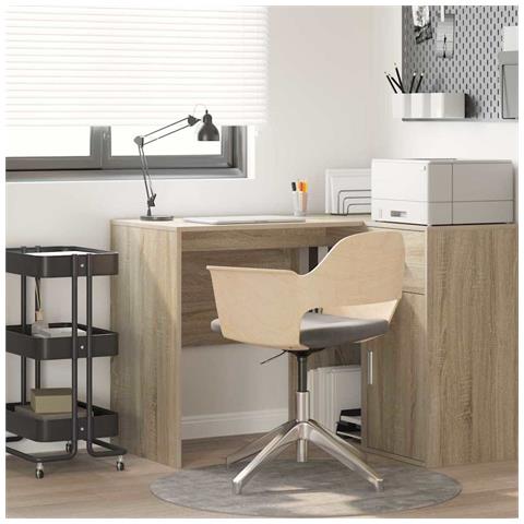 Scrivania da Scrittura Rovere di Sonoma Truciolare Piccolo - Foto 2