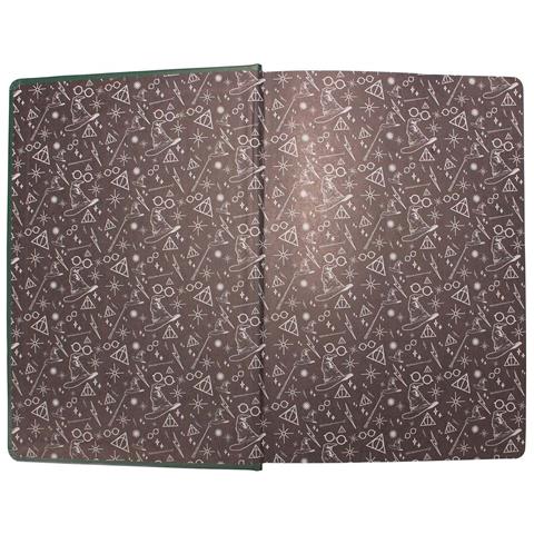 Bloc Notes A5 240 Pagine Modello Serpeverde Copertina Rigida, Verde - Foto 2