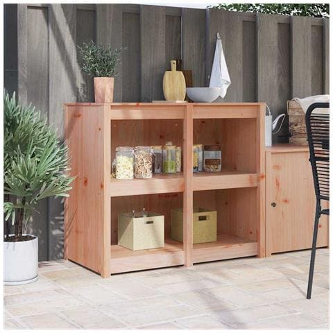 Mobile da cucina con lo scaffale Marrone 106 x 55 x 92 cm - Foto 2