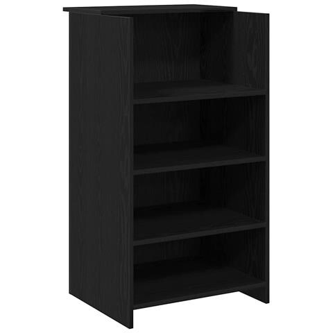 Banco Reception Nero 55x50x103,5 cm in Legno Multistrato - Foto 1