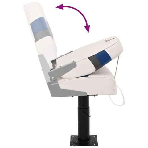 Set Sedile da Barca Pieghevole 4 pz con Schienale Alto - Foto 9