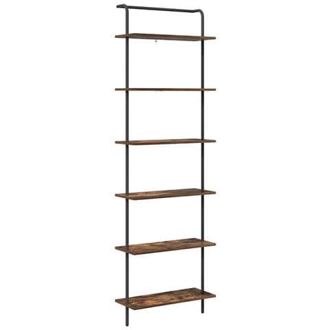 Libreria Rovere fumo 60 x 24 x 203 cm Legno multistrato - Foto 1