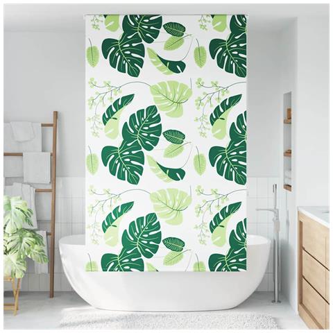 Tenda a Rullo Doccia 130x240 cm Larghezza Tessuto 126 cm - Foto 2