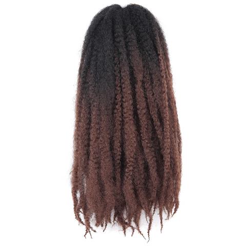 Extension Per Capelli Afro Kinky Ricci Ombre - Parrucca Dreadlock Caterpillar - Foto 1