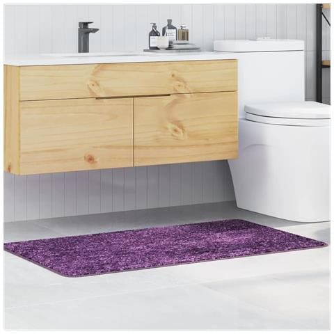 Tappetino da bagno antiscivolo Viola 70 x 120 cm PP - Foto 2