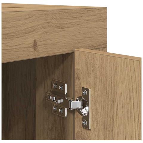 Mobile TV Rovere artigianale 102 x 35 x 45 cm Legno multistrato - Foto 9