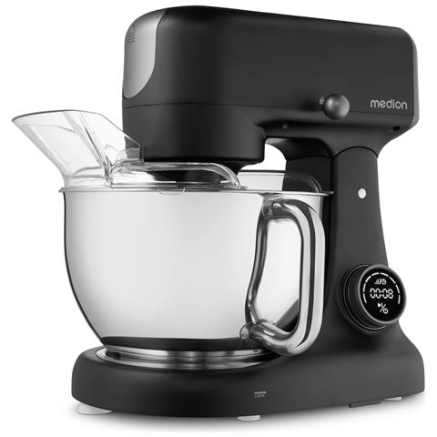 MD12600 robot da cucina 800 W 4,6 L Nero, Acciaio inox - Foto 1