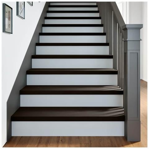 Gradini 2 pz Marrone Scuro 90x30x2 cm Legno Massello Rovere - Foto 2