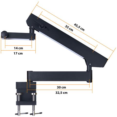 Mikroscopio Stereoscopico Trinoculare Neptune Pro Msnp-t-wdms1 - Testa Trinoculare, Zoom 7x-45x | Ottica Di Alta Qualità | Uso Professionale - Foto 8
