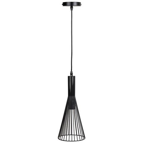 Plafoniera In Metallo Nero 15x15x110h - Foto 1
