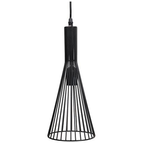 Plafoniera In Metallo Nero 15x15x110h - Foto 5