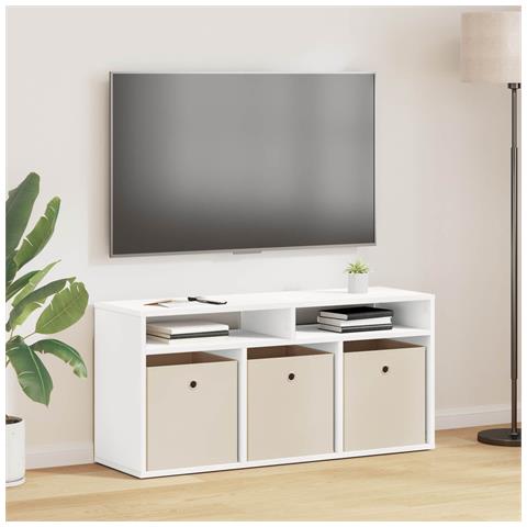 Lowboard con cassetto Bianco 102 x 32 x 48,5 cm - Foto 2