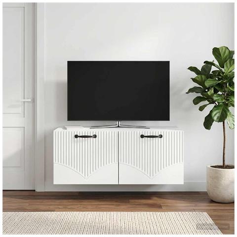 Mobile Porta TV da Muro Bianco 78,5 x 31 x 30 cm - Foto 2