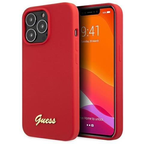 Guess Custodia In Silicone Vintage Gold Per Iphone 13 Pro Max - Rossa - Foto 1