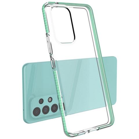 Coperchio Primaverile Per Il Corpo, Custodia In Tpu Gelato Con Cornice Colorata, Per Samsung Galaxy A73, Nera - Foto 2