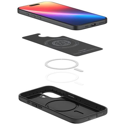 Custodia Per Iphone 17 Nera Magsafe Spigen Thin Fit - Foto 6