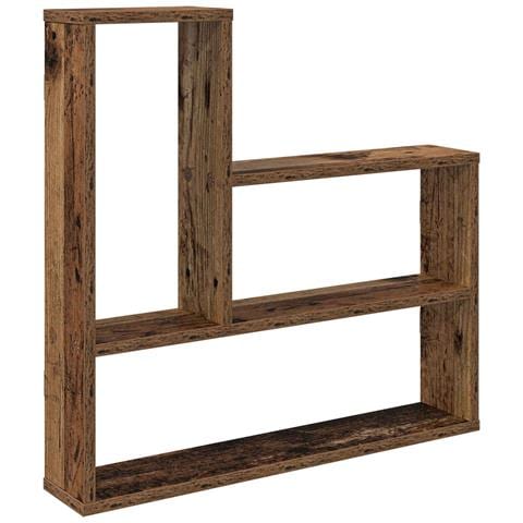 Scaffale da parete Legno antico 60 x 11 x 60 cm - Foto 1