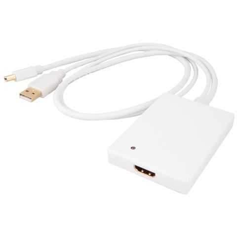 Cavo Mini DisplayPort / HDMI / USB Maschio / Femmina Colore Bianco - Foto 2