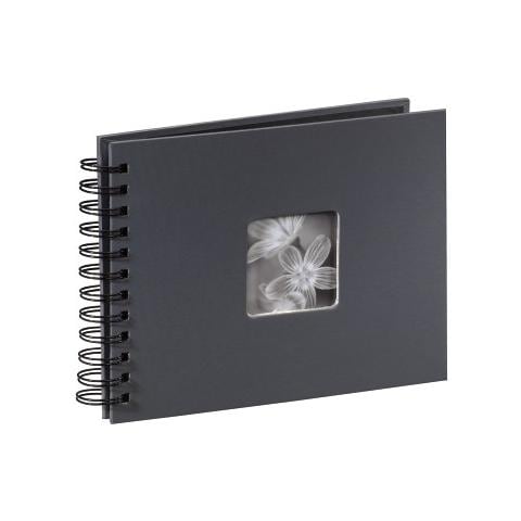 Fine Art spirale grigio 24x17 50 pagine nere 94884 - Foto 3