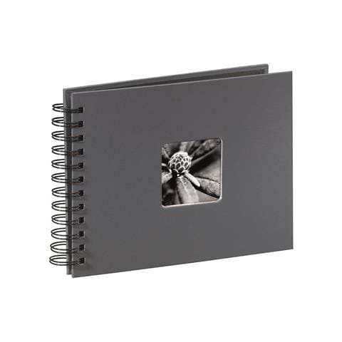 Fine Art spirale grigio 24x17 50 pagine nere 94884 - Foto 2