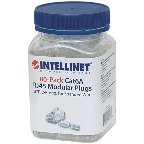 IWP-JAR-C6AUF2 - Confezione da 80 Plug Modulari Cat. 6A RJ45 UTP - Foto 1