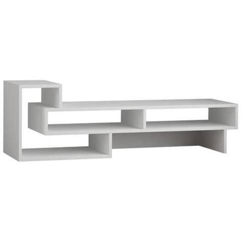 Mobile Porta Tv Cd Ripiani Supporto Tetra Bianco Legno-casa Arredo Design - Per Soggiorno - Porta, Mensole, Ripiani, Supporto, Componibile - Foto 2