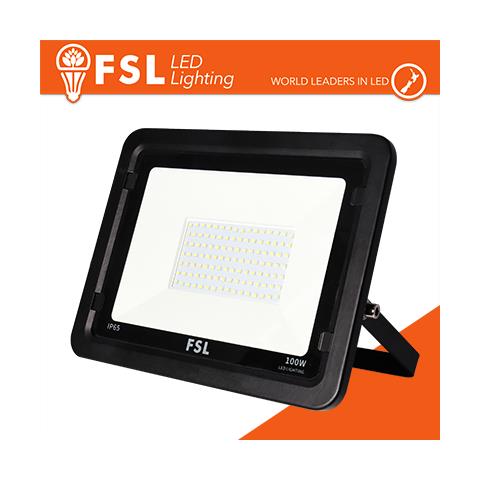 Proeittore per Esterni LED 100 Watt 6500 K 8000 lm >115° IP65 FLFSF809-100W65 - Foto 1