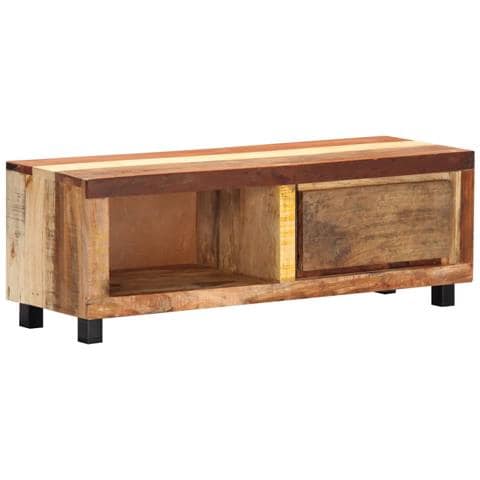 Mobile Porta Tv 100x30x33 Cm In Legno Massello Di Recupero - Foto 1