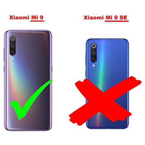 Custodia Compatibile Con Xiaomi Mi 9 In Rosso Mela - Coperchio Protettiva Con Chiusura Magnetica, Funzione Stand E Tasca Per Le Carte - Foto 2